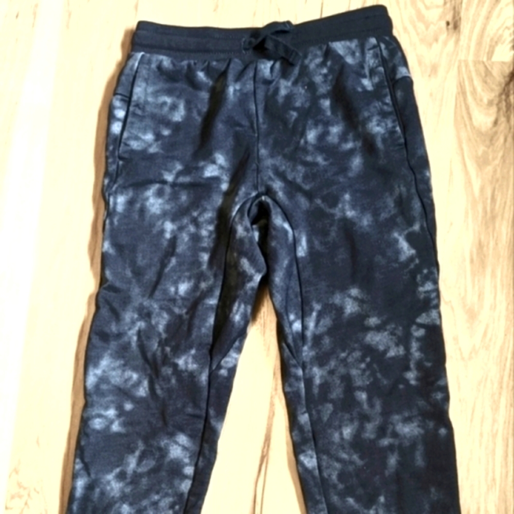 Tea Collection Girls or Boys Size 7 Tie-dye 100% Cotton Drawstring Joggers Pants